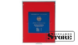 Raudonas veliūrinis dėklas 2211E (Ø150 mm)