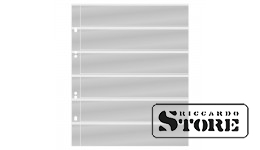 Numismatic sheets of the Multi Collect system with 6 slots (36 mm), transparent color, set of 10 sheets.