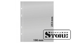 Numizmatiniai lapai Multi Collect sistemai su viena kišene (190 mm x 253 mm), permatomi, komplekte 10 lapų.