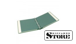 Ring binder Karat LEATHER, empty – green