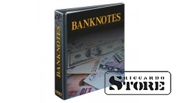 Universalus banknotų albumas PUBLICA M su 20 dvipusių Multi Collect lapų dviem langelių variantais. Su tinkama apsaugine kasečių.