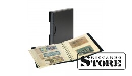 Rinkinys: SRS banknotų albumas su 20 permatomų lapų ir apsaugine dėžute.