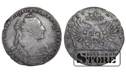 Российская Империя, 1 полтина, 1737 год, Анна Иоанновна
