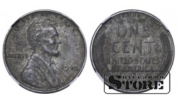 Jungtinės Amerikos Valstijos, 1 centas, 1943 m., NGC AU DETAILS