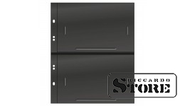 Нумизматические листы системы Multi Collect на 2 ячейки размером 152 x 112 мм, чёрного цвета. Упаковка 10 штук.
