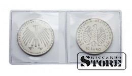 Dvigubi polimerinės plėvelės maišeliai monetoms, sulankstomi per pusę, 100 x 50 mm, pakuotėje 100 vnt.