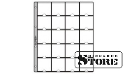HARTBERGER coin pages with 20 pockets — SUPER PLUS, pack of 10. (GM 20 Super+)