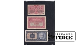 set of 3 banknotes 1298, 1208, 1926