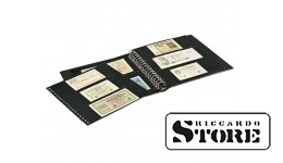 Banknotų albumas su 10 skaidrių lapų 2 variantų ir juodais įklotais.