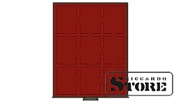 Numizmatinis RAUCHGLAS dėklas 9 sertifikuotoms monetoms 63x85 mm iš Amerikos vertinimo kompanijų