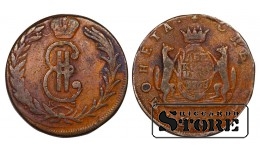 Rusijos Imperija, Sibiras, 2 kapeikos, 1768 m., Jekaterina II