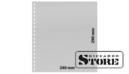 Permatomas lapas su 1 kišene (240 x 290 mm) ir balta įklote.