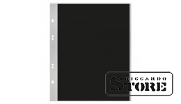 Numizmatiniai lapai Multi Collect su 1 langeliu (185 mm x 250 mm), skaidrūs su juodais įdėklais. Rinkinyje 10 lapų.
