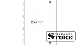 Universalūs UNIPLATE sistemos lapai su 1 juostele-klipsine kišene (258 mm), juodos spalvos, komplekte 5 lapai