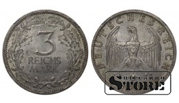Vokietija, 3 reichsmarkai, 1931 A, sidabras, NGC MS 62