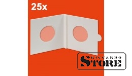 HARTBERGER self-adhesive coin holders, sorted. Pack of 25.