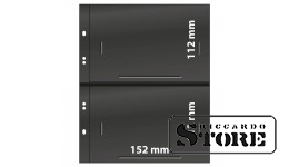 Нумизматические листы системы Multi Collect на 2 ячейки размером 152 x 112 мм, чёрного цвета. Упаковка 10 штук.