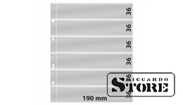 Numismatic sheets of the Multi Collect system with 6 slots (36 mm), transparent color, set of 10 sheets.