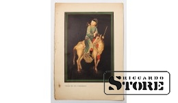 Винтажная открытка. Всадник. 20 в. #NT338