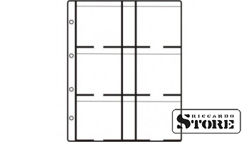 HARTBERGER coin sheets with 6 pockets for 67x67 mm coin holders. Pack of 10 sheets. Perfect for organizing and storing coin collections.
