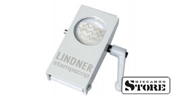 LINDNER Stampscop didinamasis stiklas su apšvietimu