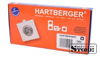 HARTBERGER lipnūs rėmeliai „Pressed Pennies“ monetoms 38x24 mm. Pakuotėje 100 vienetų.