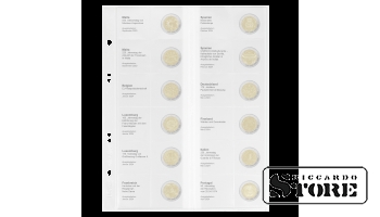 Illustrated Multi Collect sheet for commemorative 2 euro coins: Malta 2023 – Portugal 2024