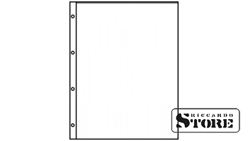 Permatomi A4 albumų lapai su 1 langeliu (216 × 300 mm). Pakuotėje 10 lapų.