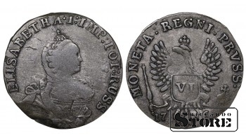 Российская оккупация Восточной Пруссии, 6 грош, 1760–1762 годы, Елизавета