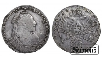 Российская Империя, 1 полтина, 1737 год, Анна Иоанновна