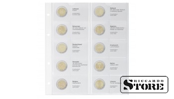 Illustrated sheet for 2-euro commemorative coins: Latvia 2024 – Lithuania 2025