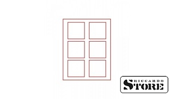 Veliūrinis dėklas RAUCHGLAS modifikacijoje su 6 kvadratinėmis nišomis 85x85 mm monetoms/medaliams ir kitiems kolekciniams objektams