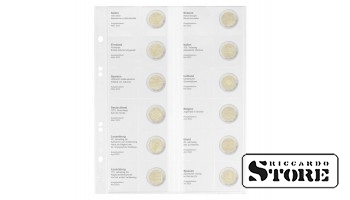 Illustrated sheet of the Multi Collect system for commemorative 2 euro coins: Italy 2023 – Spain 2023