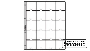 HARTBERGER coin pages with 20 pockets — SUPER PLUS, pack of 10. (GM 20 Super+)