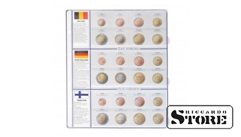 iliustruotas „EURO COLLECTION“ serijos lapas: Belgija, Vokietija, Suomija