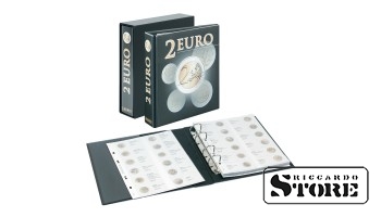 Iliustruotas PUBLICA M albumas 2 eurų monetoms laikyti. 2 tomas (chronologiškai nuo Italijos 2015 m.). Su apsaugine dėžute.