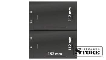 Нумизматические листы системы Multi Collect на 2 ячейки размером 152 x 112 мм, чёрного цвета. Упаковка 10 штук.