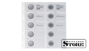 Iliustruotas karat lapas 2 eurų proginių monetų serijai „Vokietijos federalinės žemės“: 2006-2007 Šlezvigas-Holšteinas / Meklenburgas-Priekinė Pomeranija.