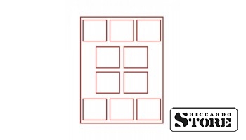 Tamsiai raudonas veliūrinis padėklas, modelis 2609E, su skyrių matmenimis 69 x 62 mm. Puikiai tinka monetoms, medaliams ir kitiems kolekciniams objektams tvarkingai laikyti.