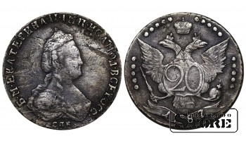 Российская Империя, 20 копеек, 1787 год, Екатерина II